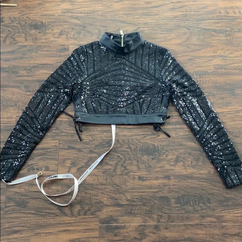 ❌❌S O L D!❌❌House of cb black sequin two piece set - Picture 5 of 7